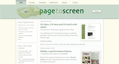 Desktop Screenshot of pagetoscreen.net