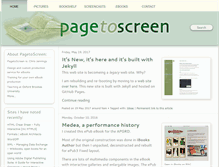 Tablet Screenshot of pagetoscreen.net